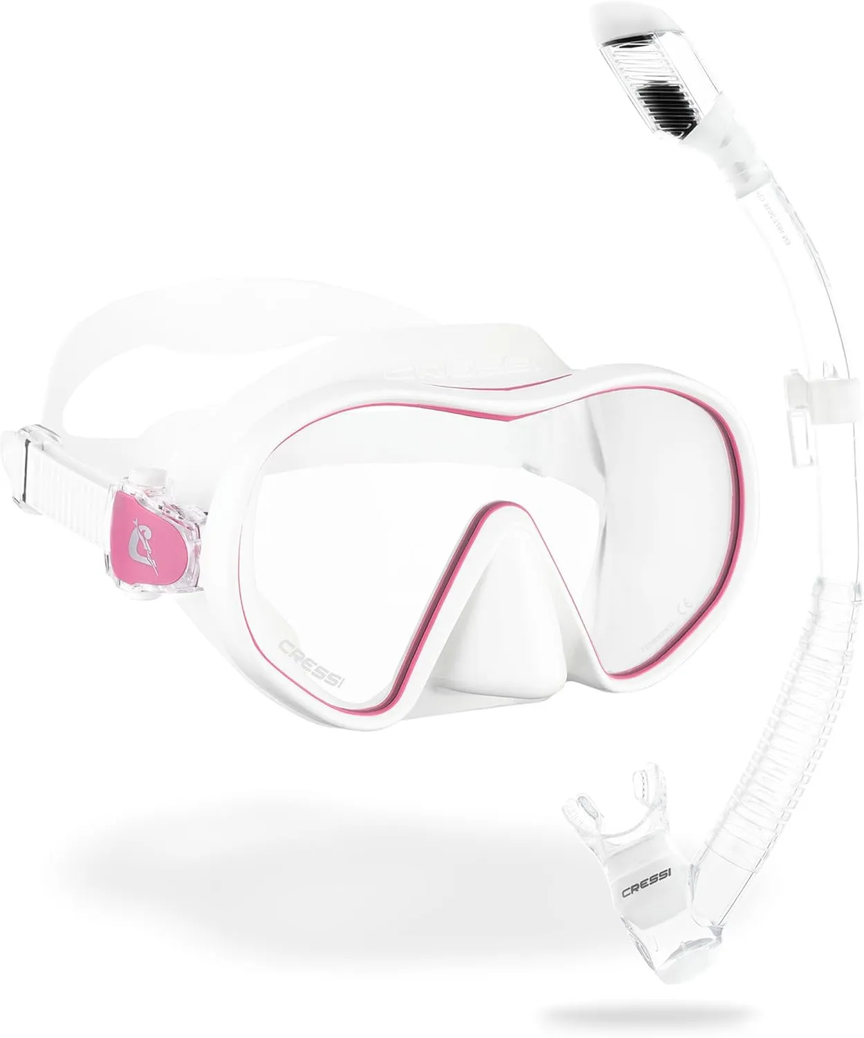 Cressi Single Lens Frameless Scuba Mask & Dry Snorkel for Snorkeling, Scuba Diving, F-Dual & Supernova Dry: Designed in Italy