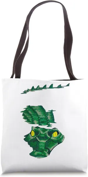 Crocodile Jurassic Croc Reptile Killer Croc Vintage Art Tote Bag