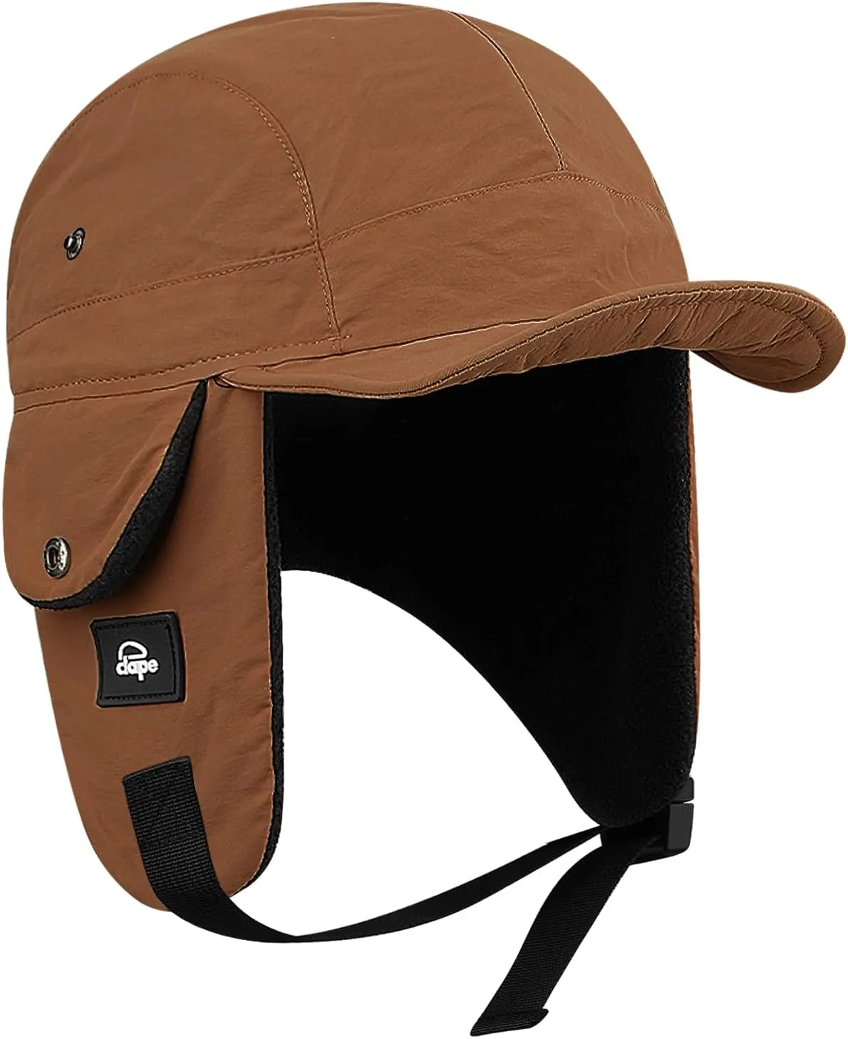 Croogo Men Hunting Ushanka Russian Hats Waterproof Snowboard Ear Flaps Trapper Trooper Hat Eskimo Ski Cap