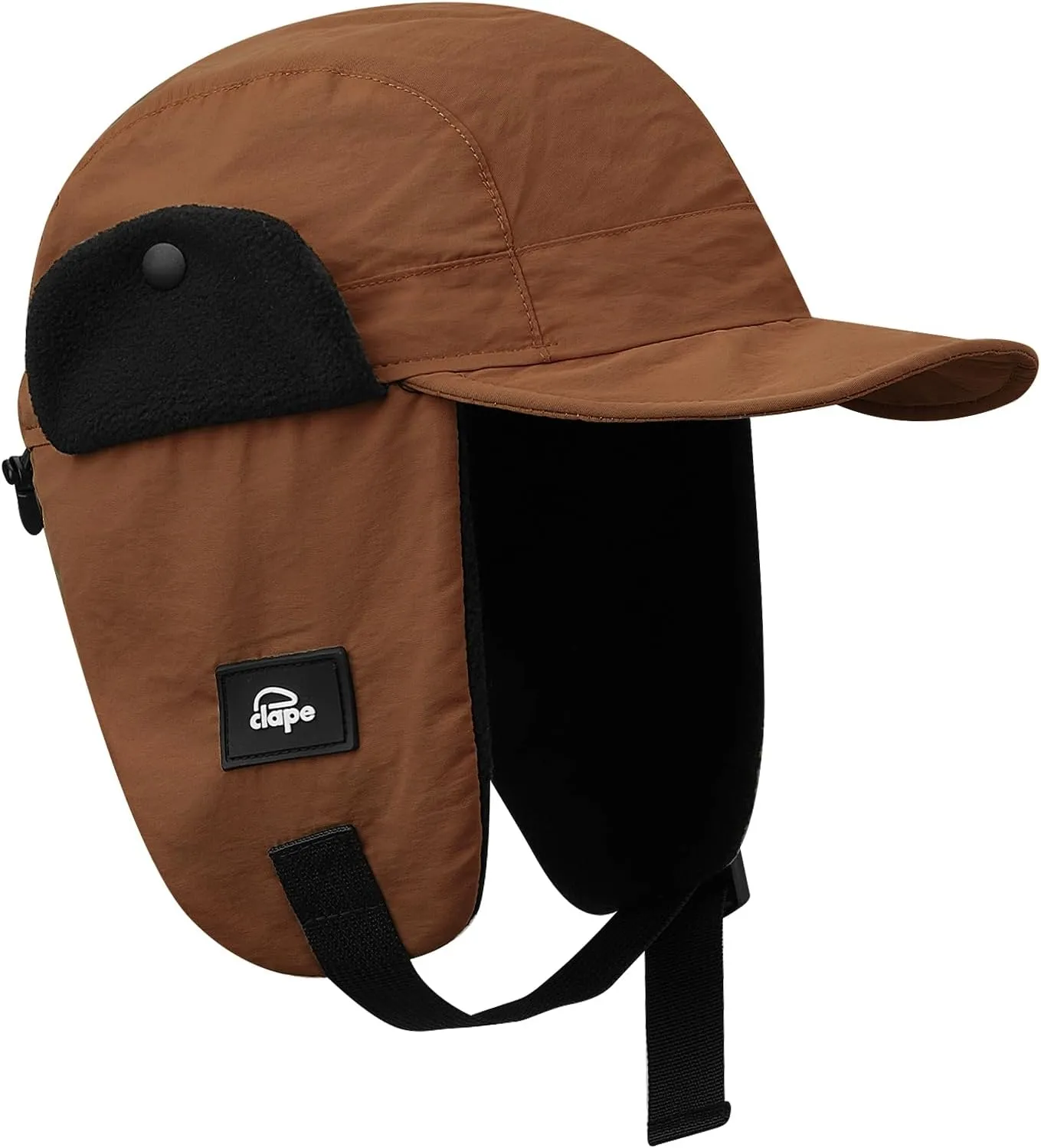 Croogo Men Hunting Ushanka Russian Hats Waterproof Snowboard Ear Flaps Trapper Trooper Hat Eskimo Ski Cap