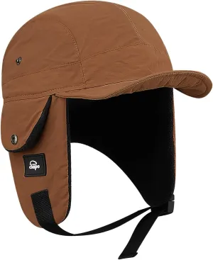 Croogo Men Hunting Ushanka Russian Hats Waterproof Snowboard Ear Flaps Trapper Trooper Hat Eskimo Ski Cap