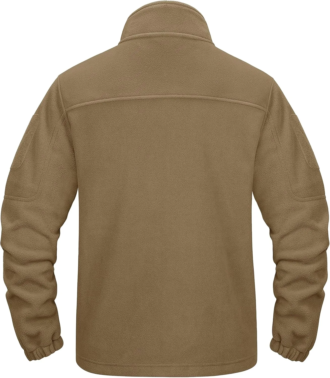CRYSULLY Men's Fleece Jacket Tactical Full-Zip Winter Coat Jackets Multi Pockets