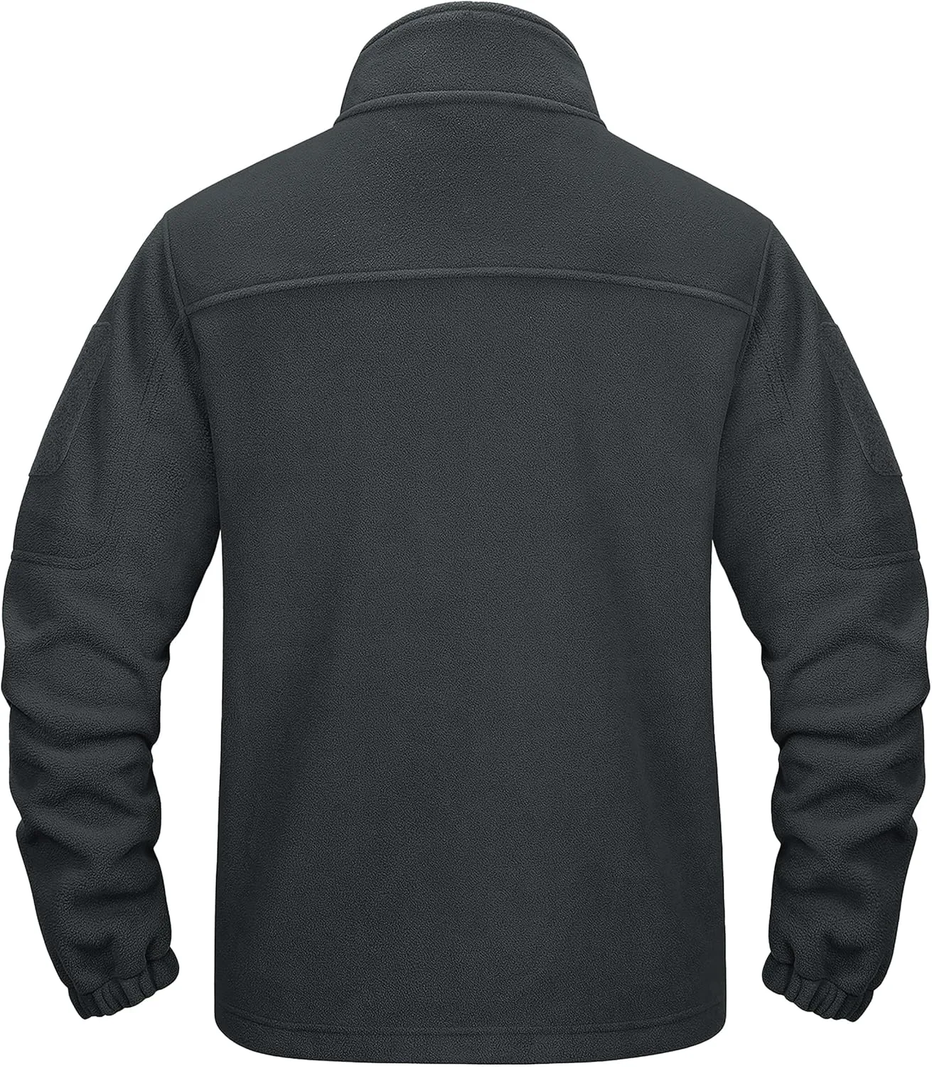 CRYSULLY Men's Fleece Jacket Tactical Full-Zip Winter Coat Jackets Multi Pockets