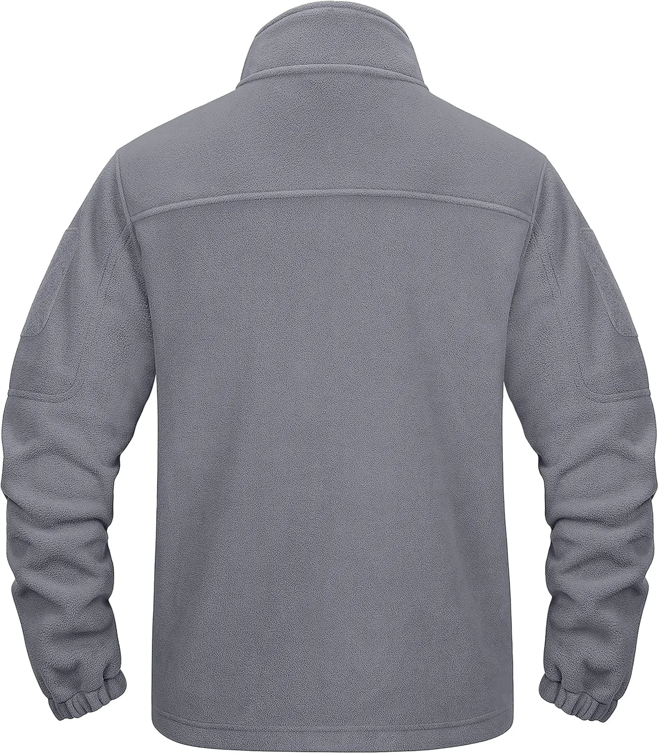 CRYSULLY Men's Fleece Jacket Tactical Full-Zip Winter Coat Jackets Multi Pockets