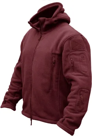 CRYSULLY Men's Military Tactical Sport Warm Fleece Hooded Outdoor Adventure Jacket Coats