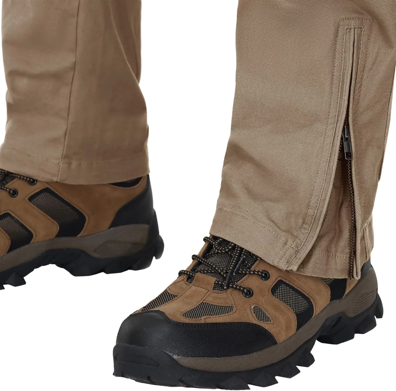 CRYSULLY Men's Tactical Pants Military Work Pants for Men Ripstop 9 Pockets Construction Trousers (No Belt)