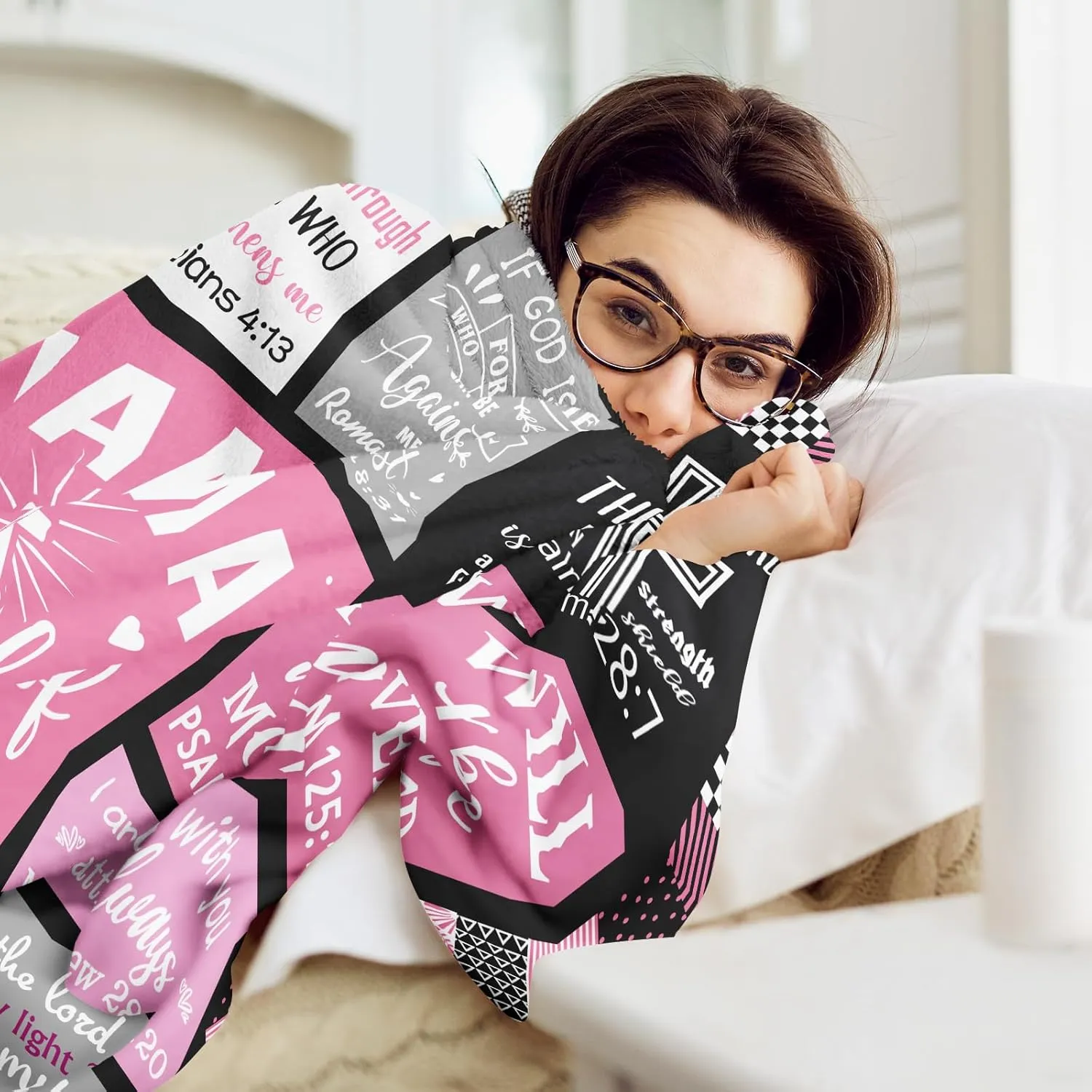 CUJUYO Christian Gifts for Women Blanket 60"x50" - I Am a Child of God Blankets - Inspirational Religious Birthday Catholic Spiritual & Baptism Confirmation Gifts for Girls