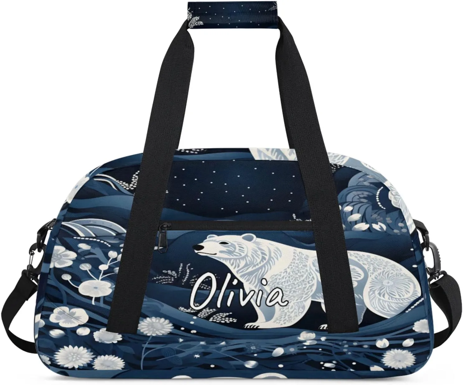 Custom Sports Gym Bag Personalized Name Travel Duffel Bag