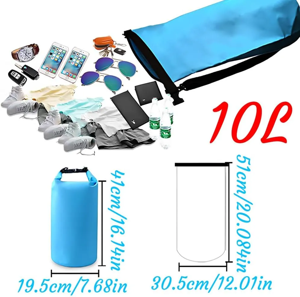 Custom Waterproof Dry Bags - Personalized 5L/10L/20L/30L Floating Lightweight Bags for Kayaking/Fishing/Camping, Customizable with Club Logo (Multiple Colors) (Pink)