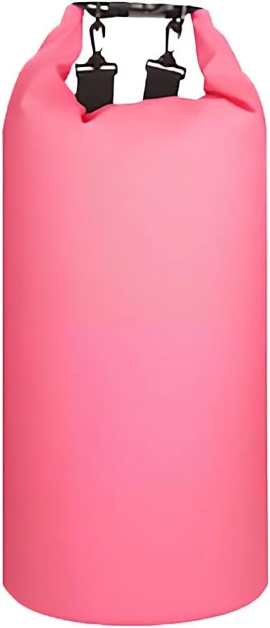 Custom Waterproof Dry Bags - Personalized 5L/10L/20L/30L Floating Lightweight Bags for Kayaking/Fishing/Camping, Customizable with Club Logo (Multiple Colors) (Pink)
