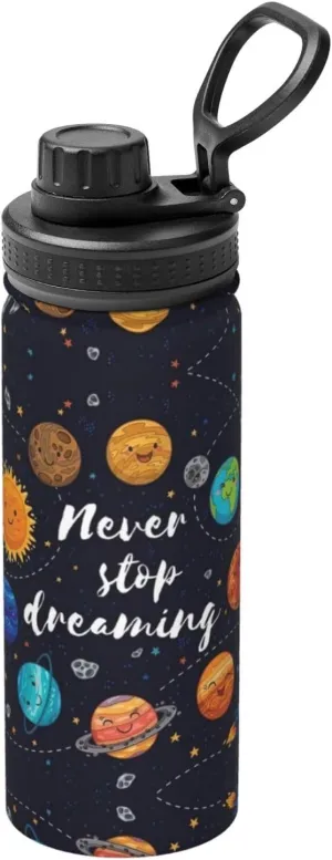 Cute Planet Sports Insulated Water Bottle - Premium 18 oz. Stainless Steel Hydration Bottle for Outdoor Enthusiasts
