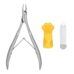 Cuticle Trimmer, Professional Stainless Steel Cuticle Nipper, Cuticle Clipper Manicure Tool with Spring for Fingernail Toenail, Nail Cuticle Trimmer Tool