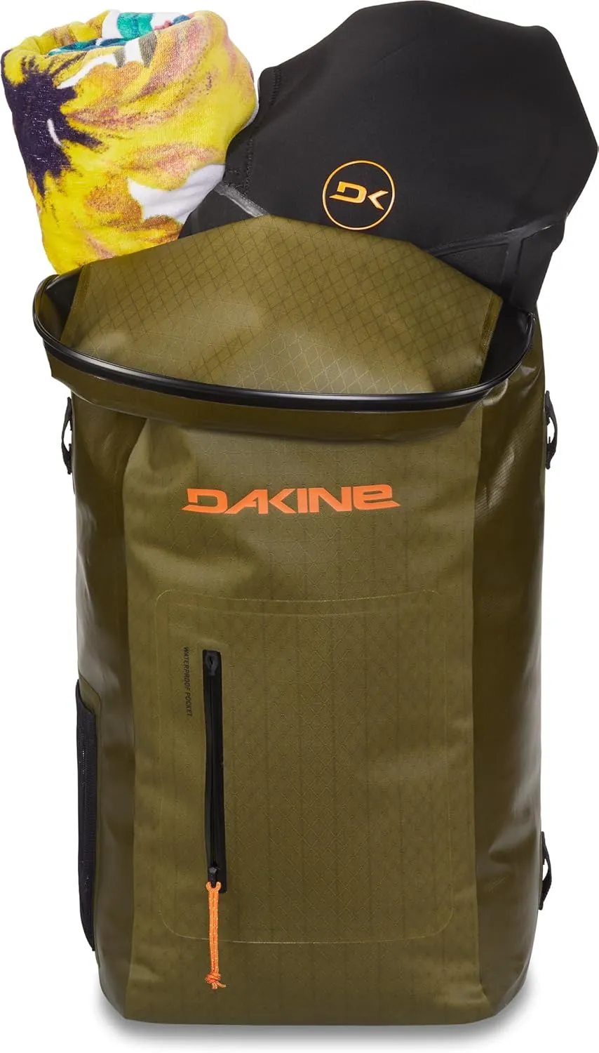 Dakine Cyclone Dlx Dry Pack 36L - Dark Olive, One Size