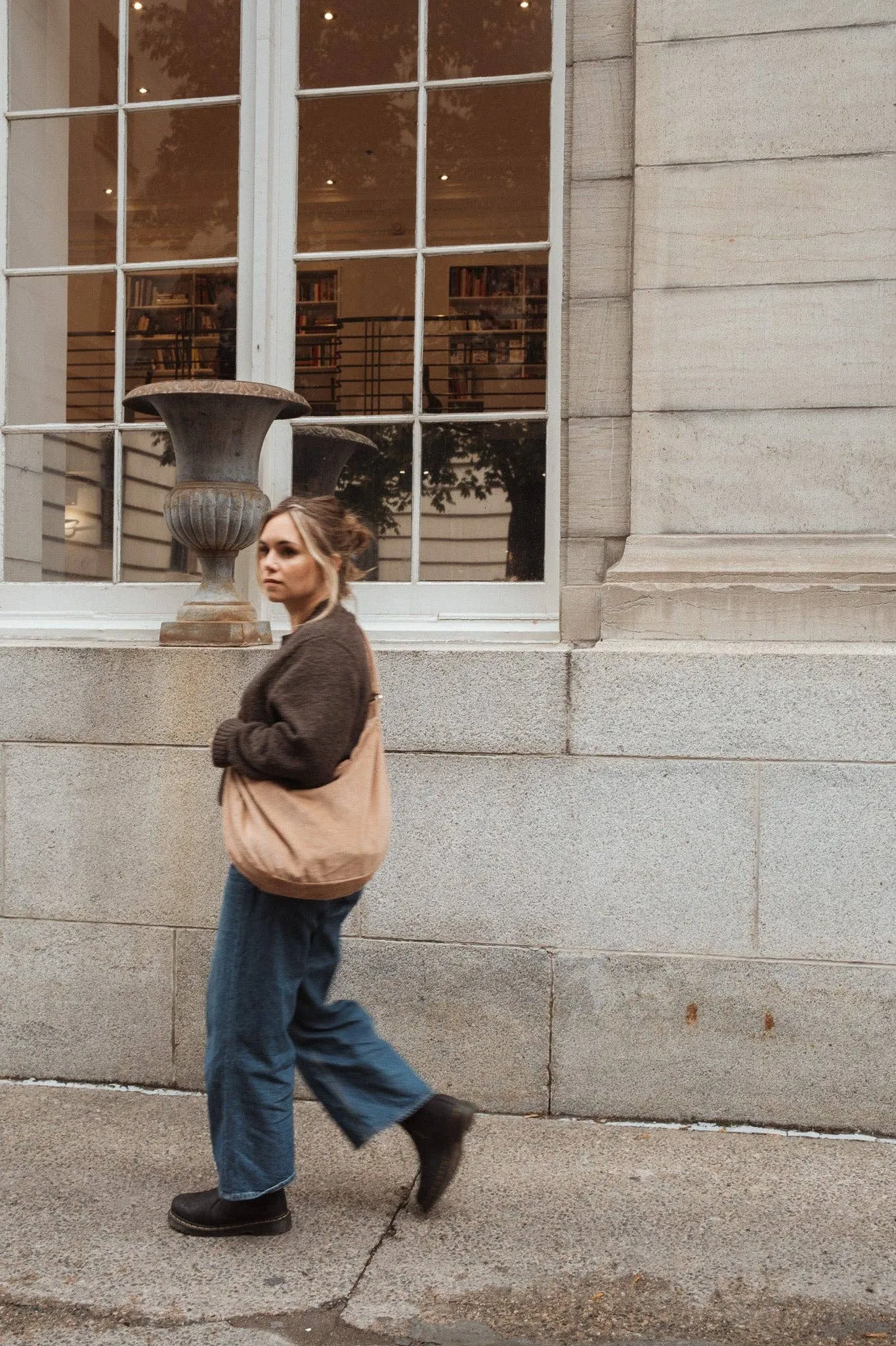 Dans Le Sac Crescent Corduroy Crossbody Bag
