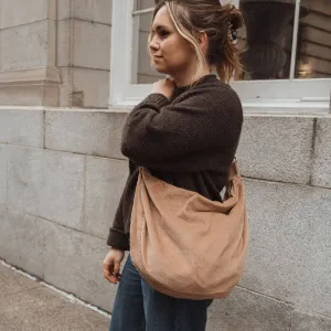 Dans Le Sac Crescent Corduroy Crossbody Bag