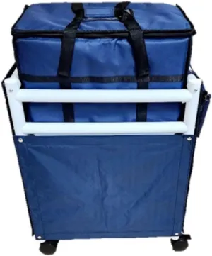 Deluxe New Era Patented Hydration Cart with Collapsible Ice Chest, Ice Scoop, Scoop Bag, and Wrap Around Skirt Cover