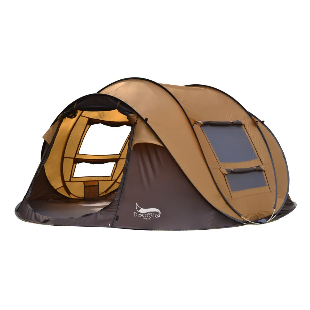 Desert&Fox Outdoor Camping Automatic Tent with Oxford Cloth Body and Glass Rod Bracket