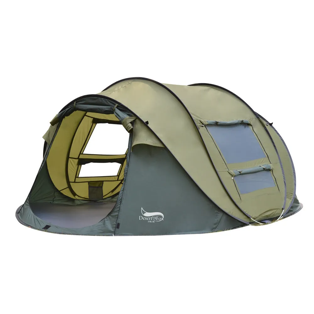 Desert&Fox Outdoor Camping Automatic Tent with Oxford Cloth Body and Glass Rod Bracket