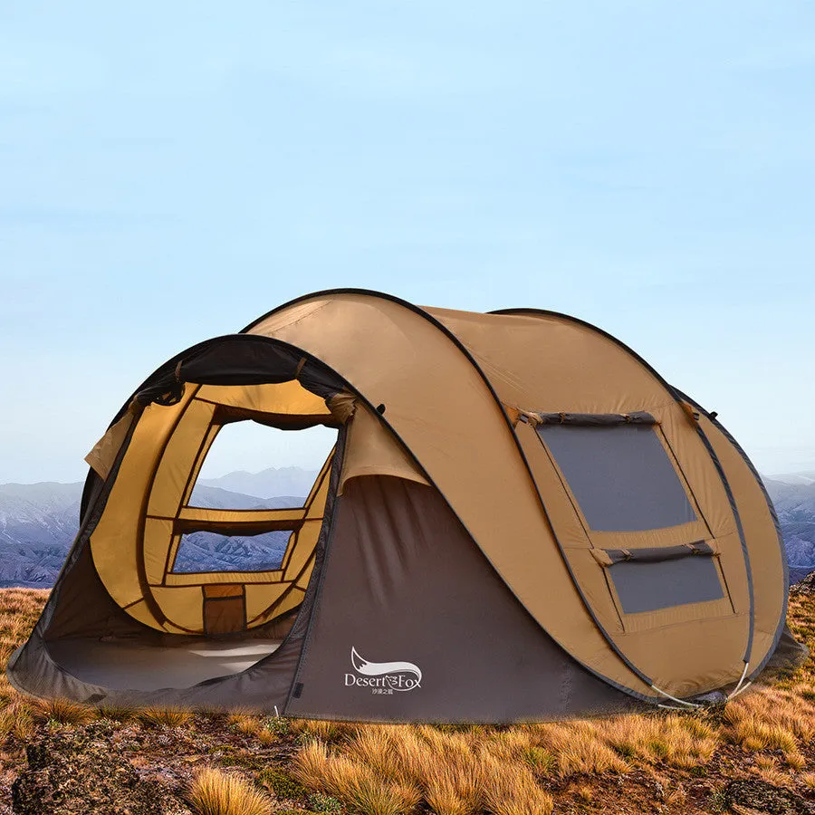 Desert&Fox Outdoor Camping Automatic Tent with Oxford Cloth Body and Glass Rod Bracket