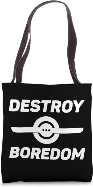 Destroy Boredom One Wheel Electric Skateboard Float Owner Tote Bag