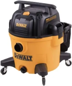 DEWALT Wet and Dry Vacuum 9 Gallon Poly Wet/Dry Vac Yellow Shop Vacuum 5 HP Strong Suction for Jobsite, Workshop 3 in 1 Multi Functions Model: DXV09P