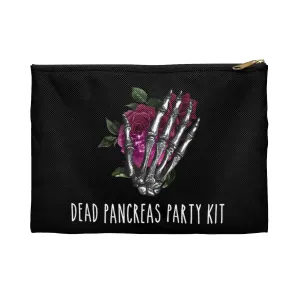 Diabetes Bag, Dead Pancreas Party Kit Bag, Funny Travel Pouch, Diabetic Women, Gothic