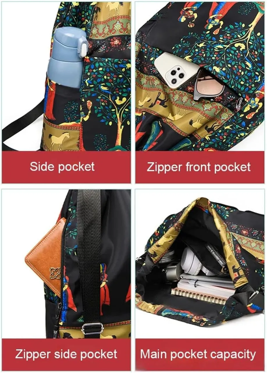 Drawstring Foldable Large Capacity Dry-wet Separation Travel Sports Backpack,Waterproof Lightweight Drawstring Gym Bag (2Pcs-a)