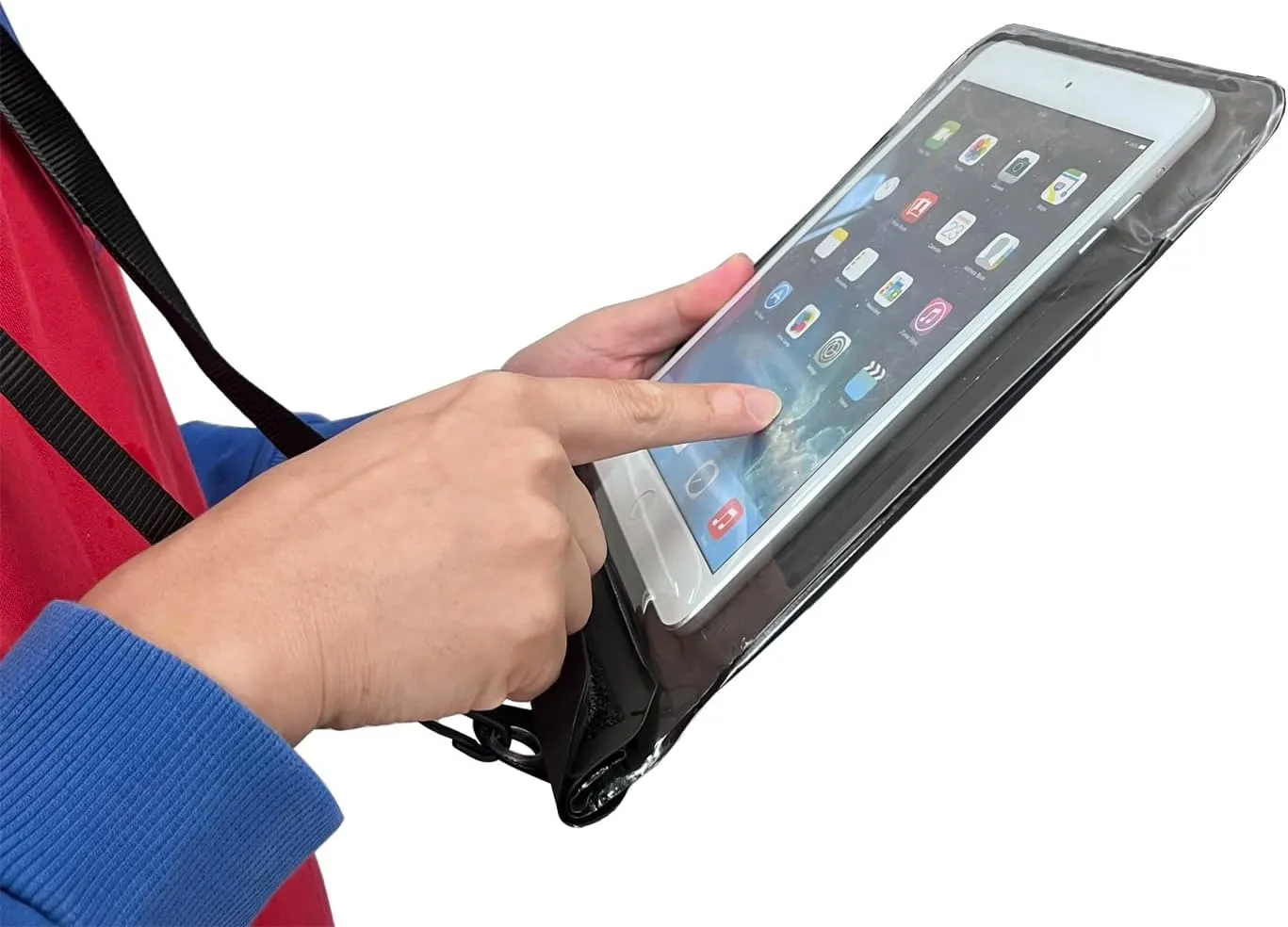 DRLOKPAK Floating Waterproof Tablet case for Ipad pro12.9 inch Galaxy Tab S8 /S9  12.4" Surface Pro X/9/8/7/6 Tablet Dry Bag Pouch for Tablet and eReader up to 13"(Black)