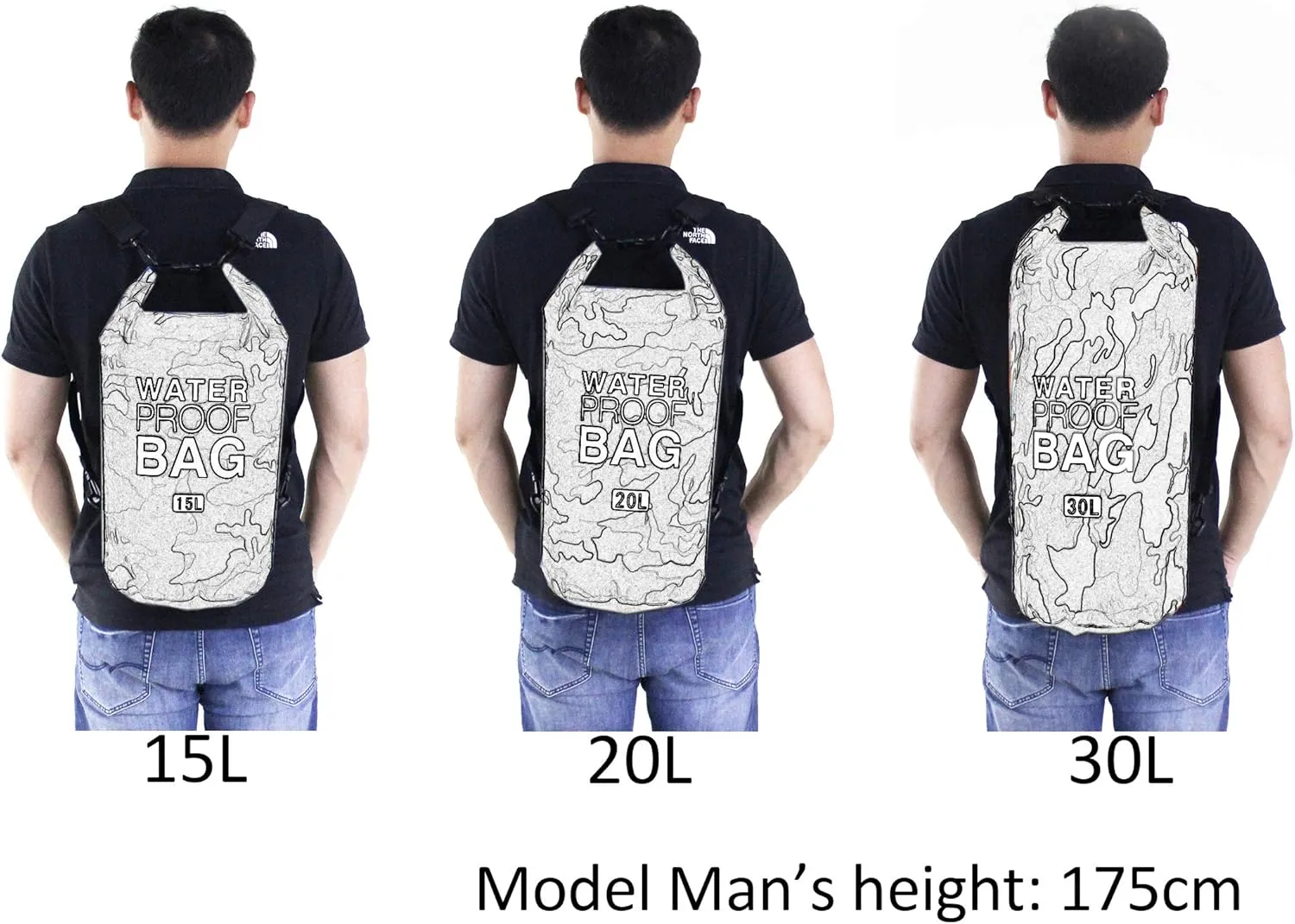Dry Bag Waterproof, Floating and Lightweight Bags for Kayaking, Boating, Fishing, Swimming and Camping with Waterproof Phone Case
