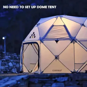 Easy Setup Dome Tent - Portable, Fast-Fold, Waterproof Oxford Cloth Camping Tent for 6 People, All-Season Use, Zippered Entry, Ideal for Outdoor Adventures, Camping Gear Tent | Easy Setup Tent | Durable Zippers