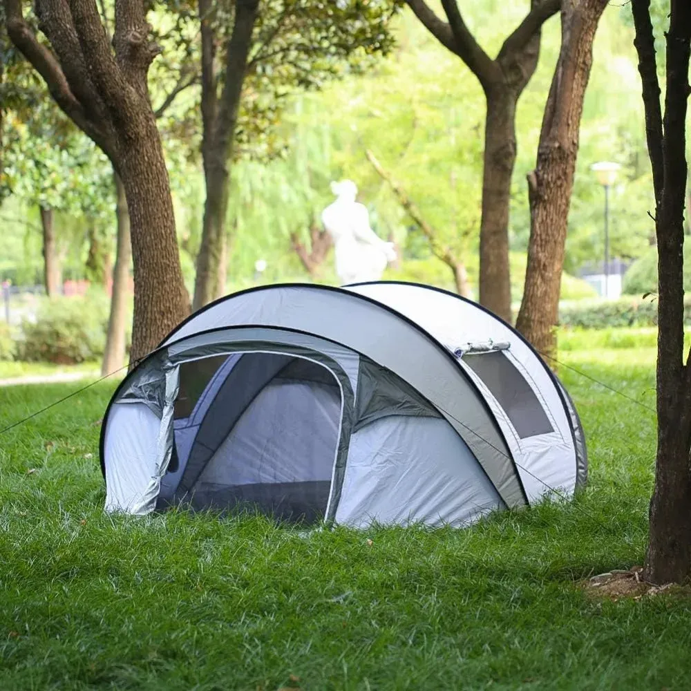 EchoSmile Camping Instant Tent, 5 Person Pop Up, Easy Setup, Weather Resistant
