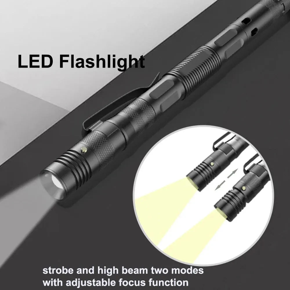 EDC Tactical Pen with Light & Whistle
