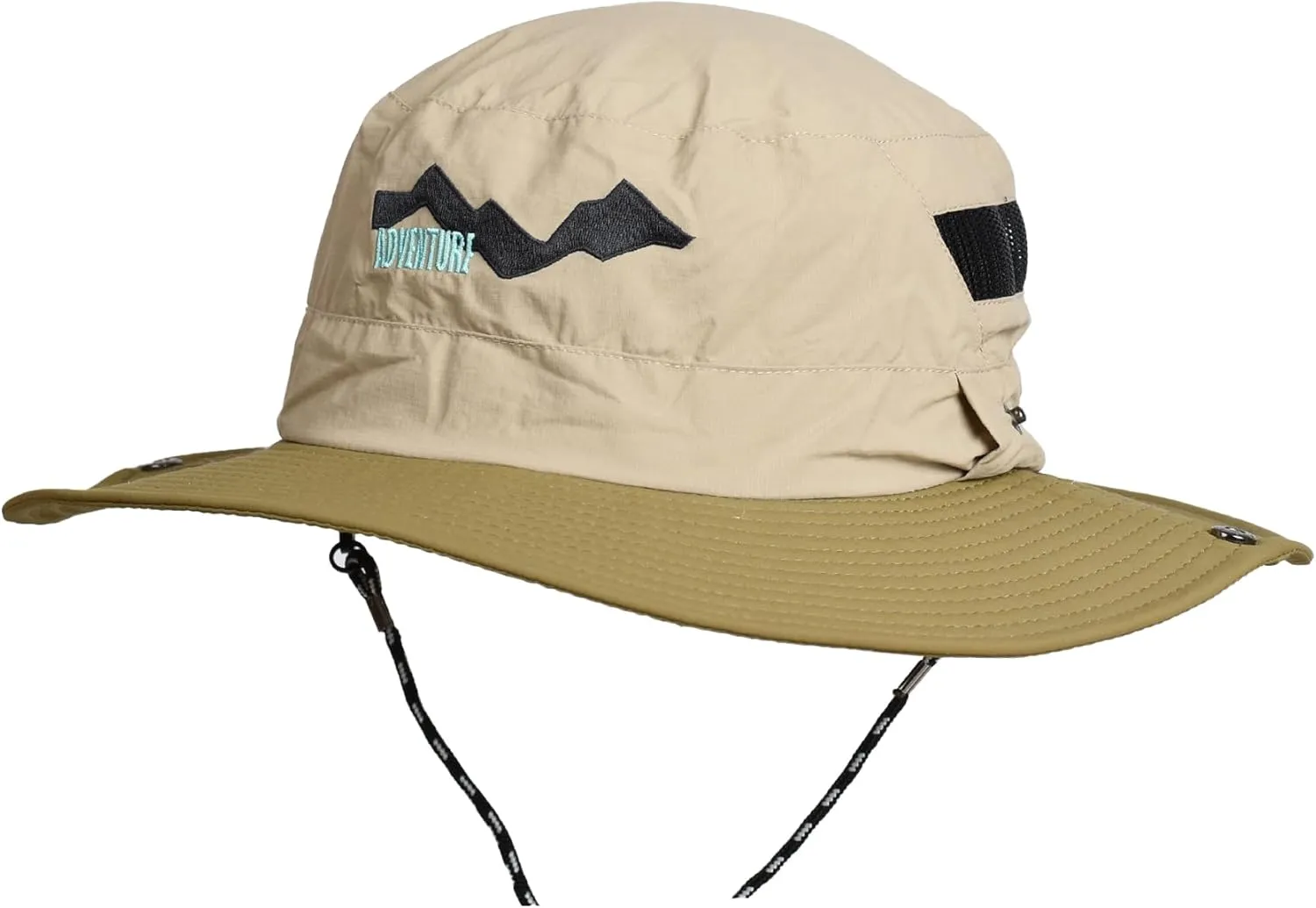 EDTREK Adventure Sun Hat for Womens Mens Kids Wide Brim Boonie with Sunglasses Hole Breathable Beach Hat