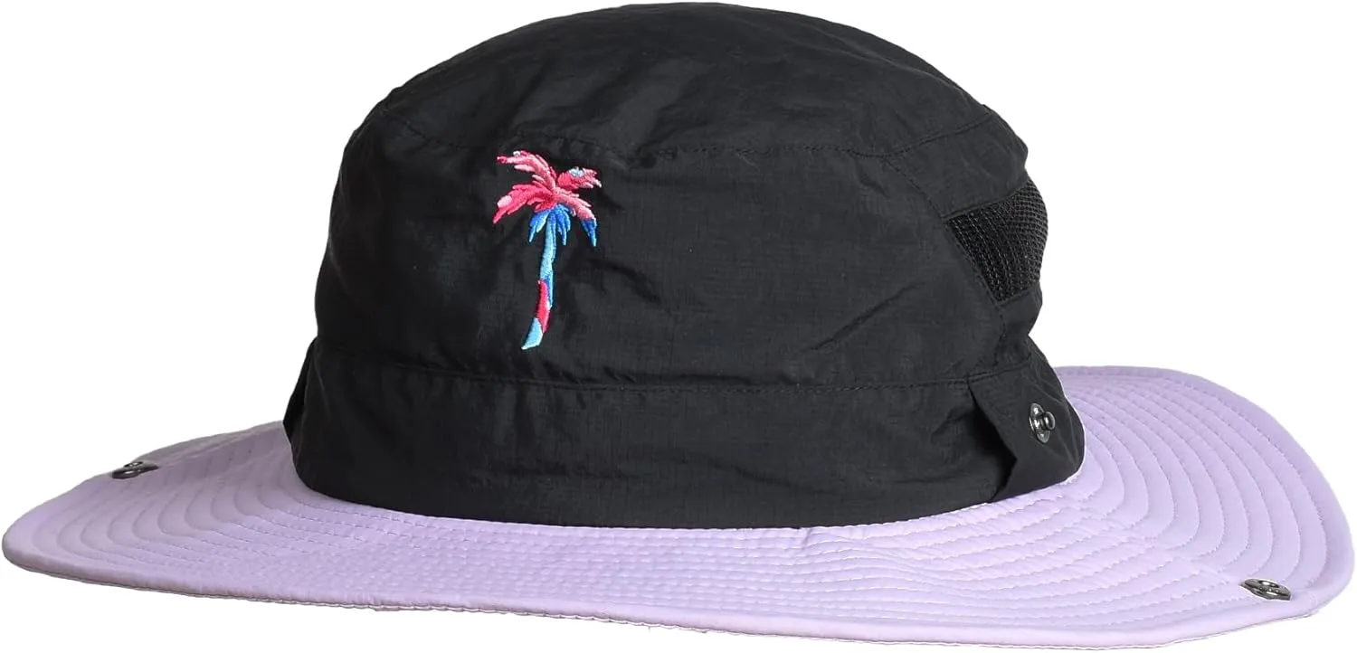 EDTREK Adventure Sun Hat for Womens Mens Kids Wide Brim Boonie with Sunglasses Hole Breathable Beach Hat