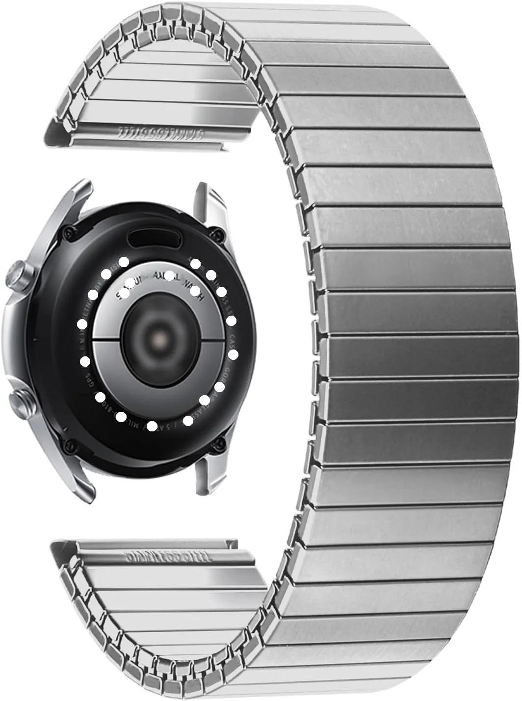 Elastic Stainless Steel Watch Band 20mm Universal Replacement Retractable Wristband for Smart Watch Men Women Metal Watch Band