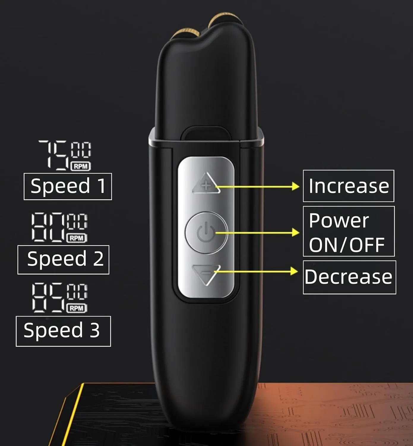 Electric Foil Shaver for Men, Portable Electric Razor with Double Floating Blade, 3 Speeds, USB Rechargeable, LED Display, Waterproof (Green)