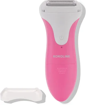 Electric Razor for Women,Leg Shaver,Electric Shaver for Pubic Hair,Wet & Dry,Bikini Trimmer,Cordless,Painless Body Hair Removal for Underarm,rose/zb7b
