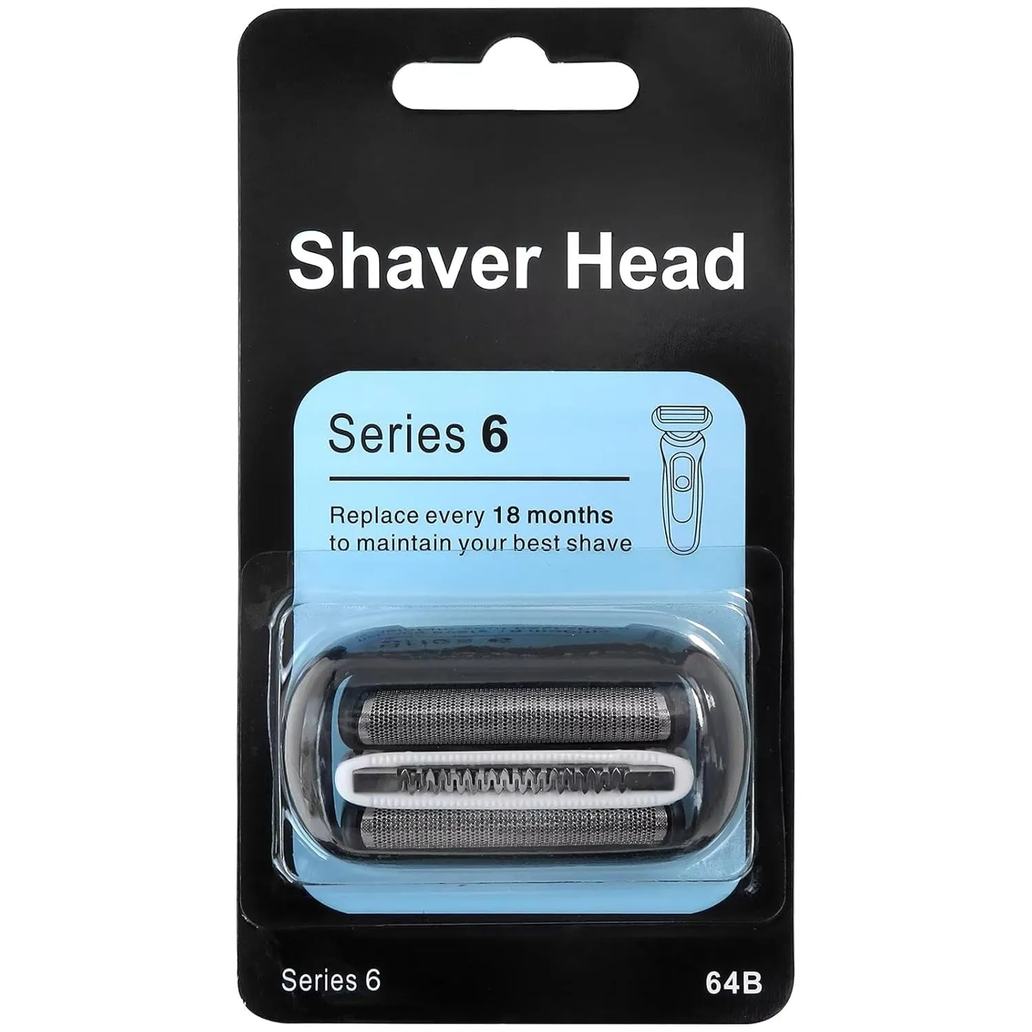 Electric Shaver Foil Replacement Head Upgrade for B- raun 64B 6 Series 6075cc 6020s 6040cs 6072cc 6075cc 6090cc(2025 Update)