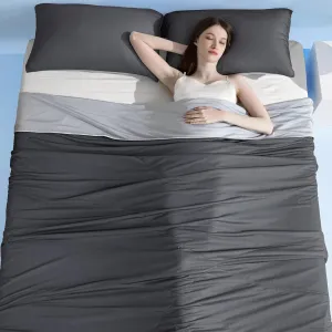 Elegear King Cooling Comforter for Hot Sleepers, Arc-Chill 3.0 Cool-to-Touch Fabric with Breathable Air Mesh Filling, Lightweight All-Season Temperature-Regulating Cooling Blanket Quilt, Grey