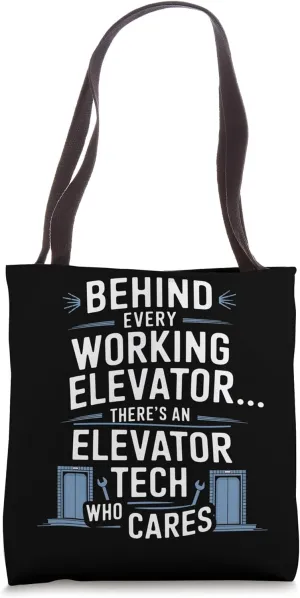 Elevator Maintenance Technician Lift Mechanic Tote Bag
