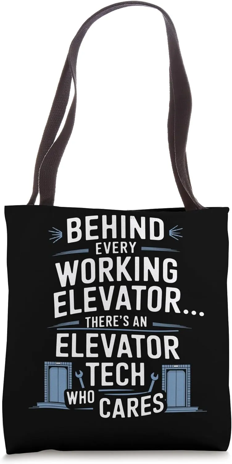 Elevator Maintenance Technician Lift Mechanic Tote Bag
