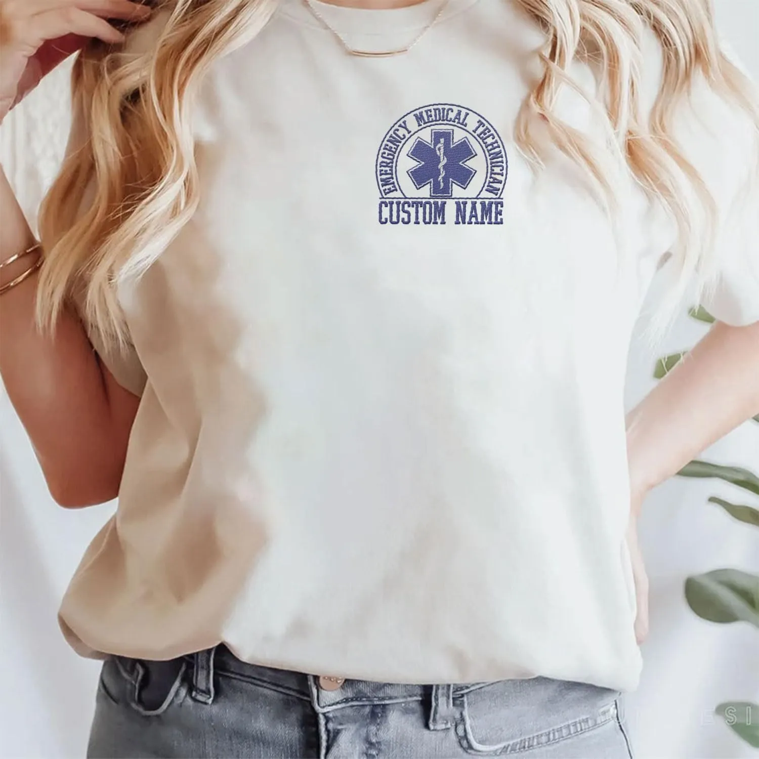 Embroidered EMT EMS Sweatshirt Custom Paramedic Shirt Emergency Medical Services Hoodie