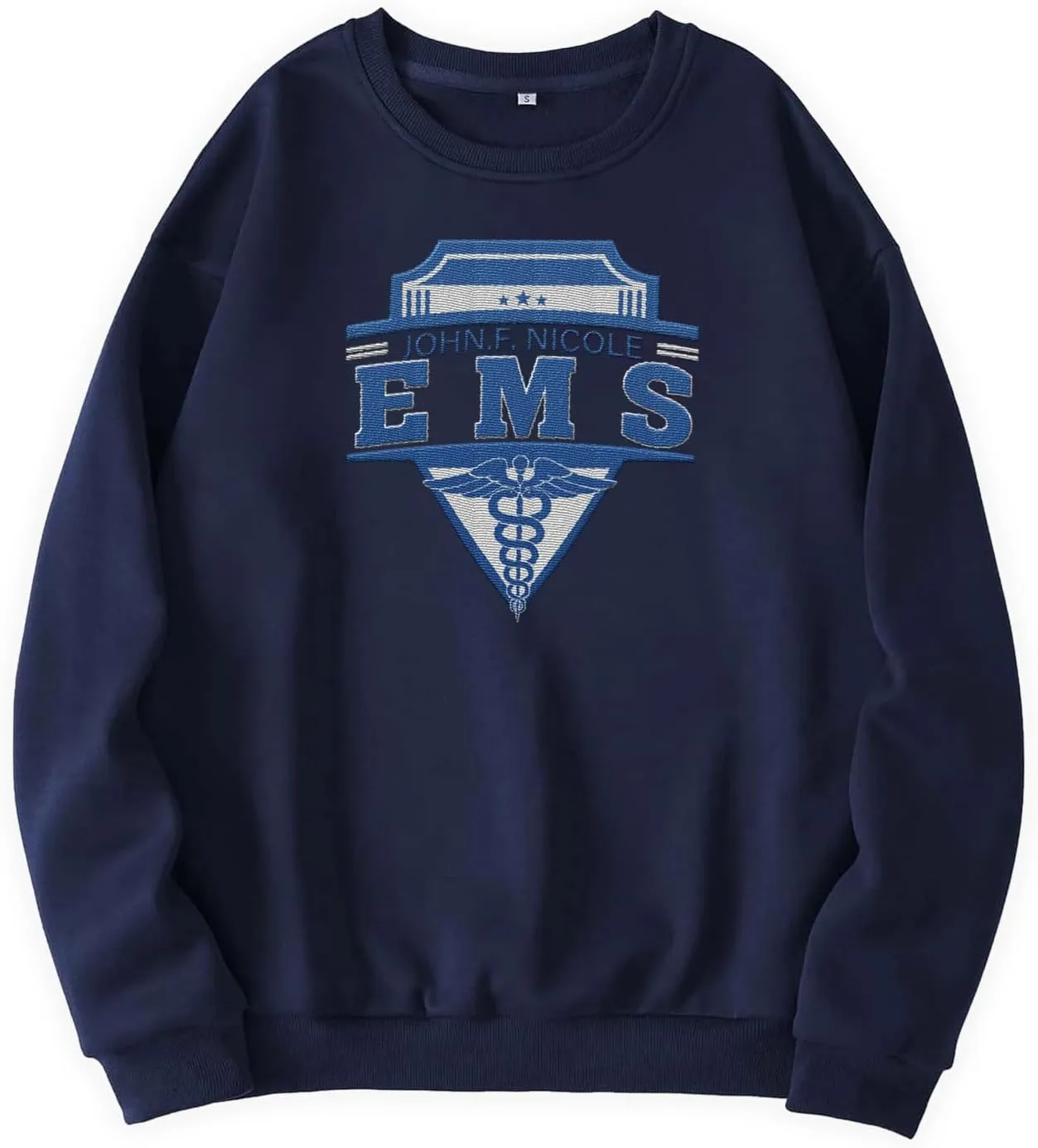 Embroidered EMT EMS Sweatshirt Custom Paramedic Shirt Emergency Medical Services Hoodie