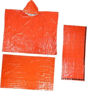 Emergency Blanket Set Compact Portable Sleeping Bag Survival Tent Raincoat Thermal Sack for Cold Weather