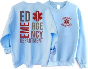 Emergency Department Sweatshirt RN Vintage Sweatshirt, Emergency Department Shirt, ER Sweater, Emergency Room Tech