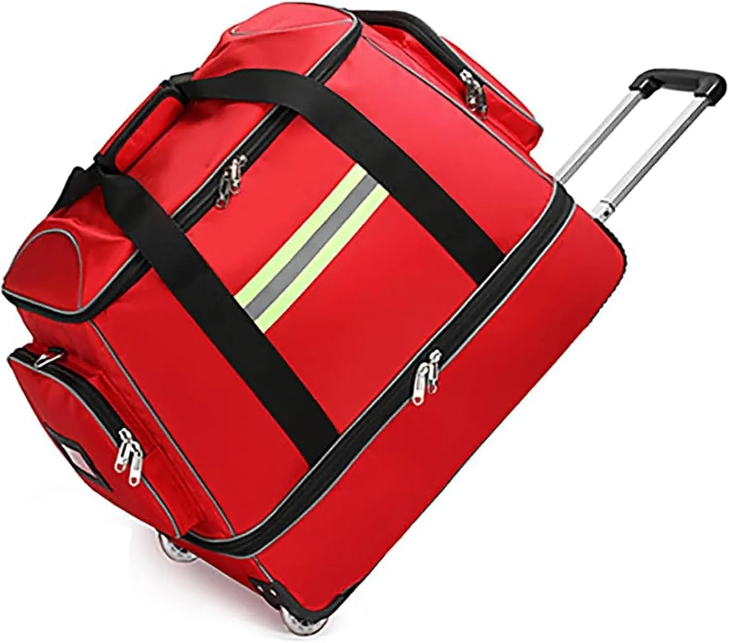 Emergency First Aid Bag,Waterproof Trolley Rolling Medical Bag,Portable First Aid Bag High Capacity Backpack for Nurse(B)
