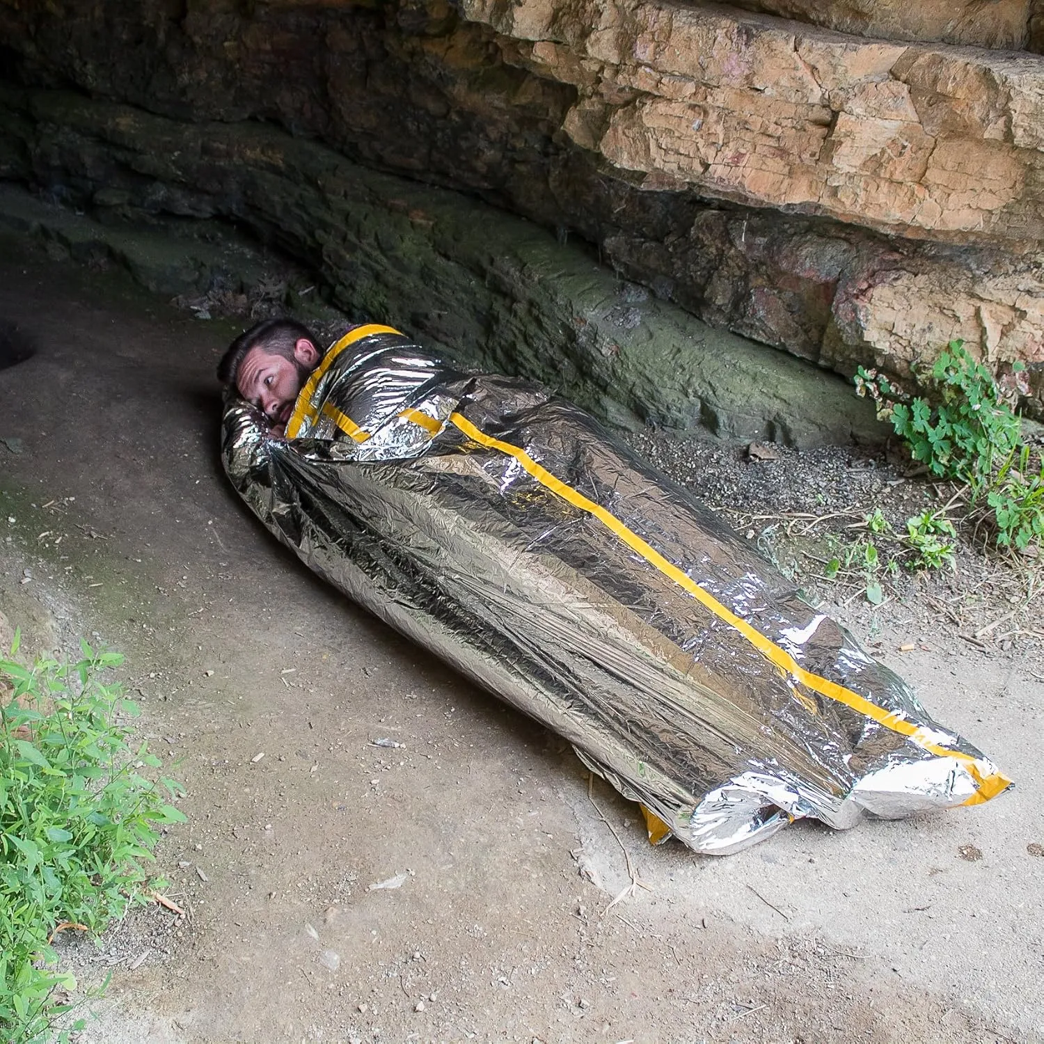 Emergency Mylar Sleeping Bag 84” x 36” - Emergency Blanket