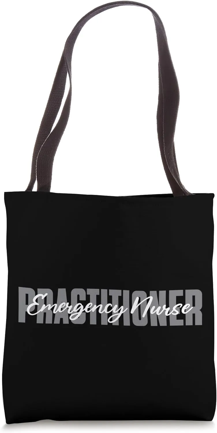 Emergency Nurse Practitioner Typeset Apparel Acute Care ENP Tote Bag
