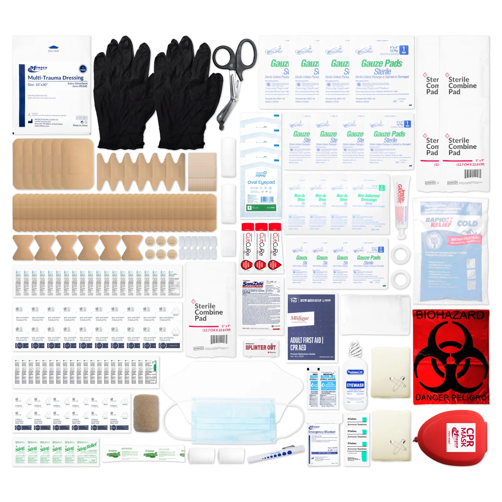 Emergency Response First Aid Kit Packed In Deluxe Sling