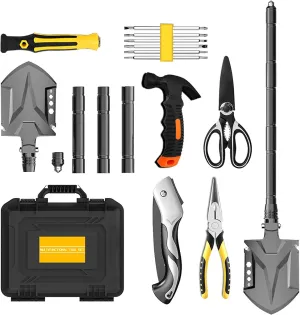 Emergency Tool Kit Camping Multi-Tool Folding Survival Shovel Set Outdoor Camping Gear Emergency Outdoor Tool x